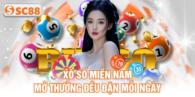 Xổ số miền Nam mở thưởng đều đặn mỗi ngày